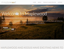 Tablet Screenshot of maplewood.com
